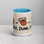 Dribble, Dunk, Drink Basketball Coffee Mug & Tea Cup - Image 16