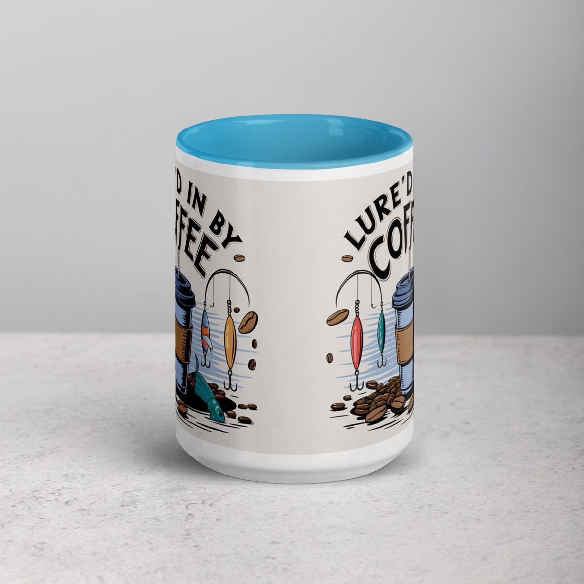 Lure’d in by Coffee Fishing Mug - Image 16