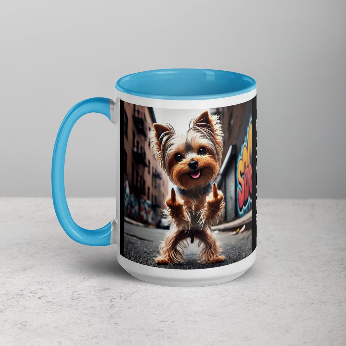 Yorkie Middle Finger Coffee Mug & Tea Cup - Image 17