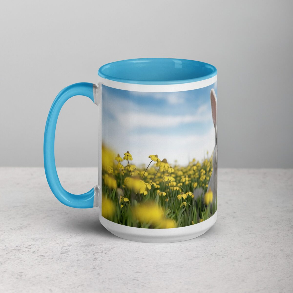 Bunny with Flowers Coffee Mug & Tea Cup - Image 17