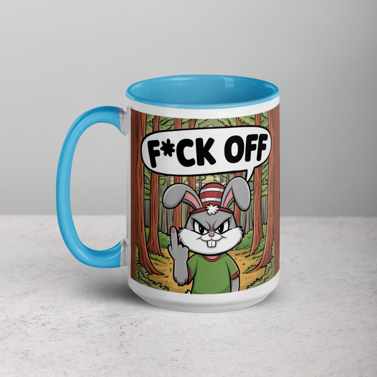 Bunny Rabbit Middle Finger Coffee Mug & Tea Cup - Image 17