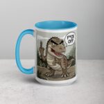 Middle Finger Dinosaur Coffee Mug & Tea Cup - Image 17