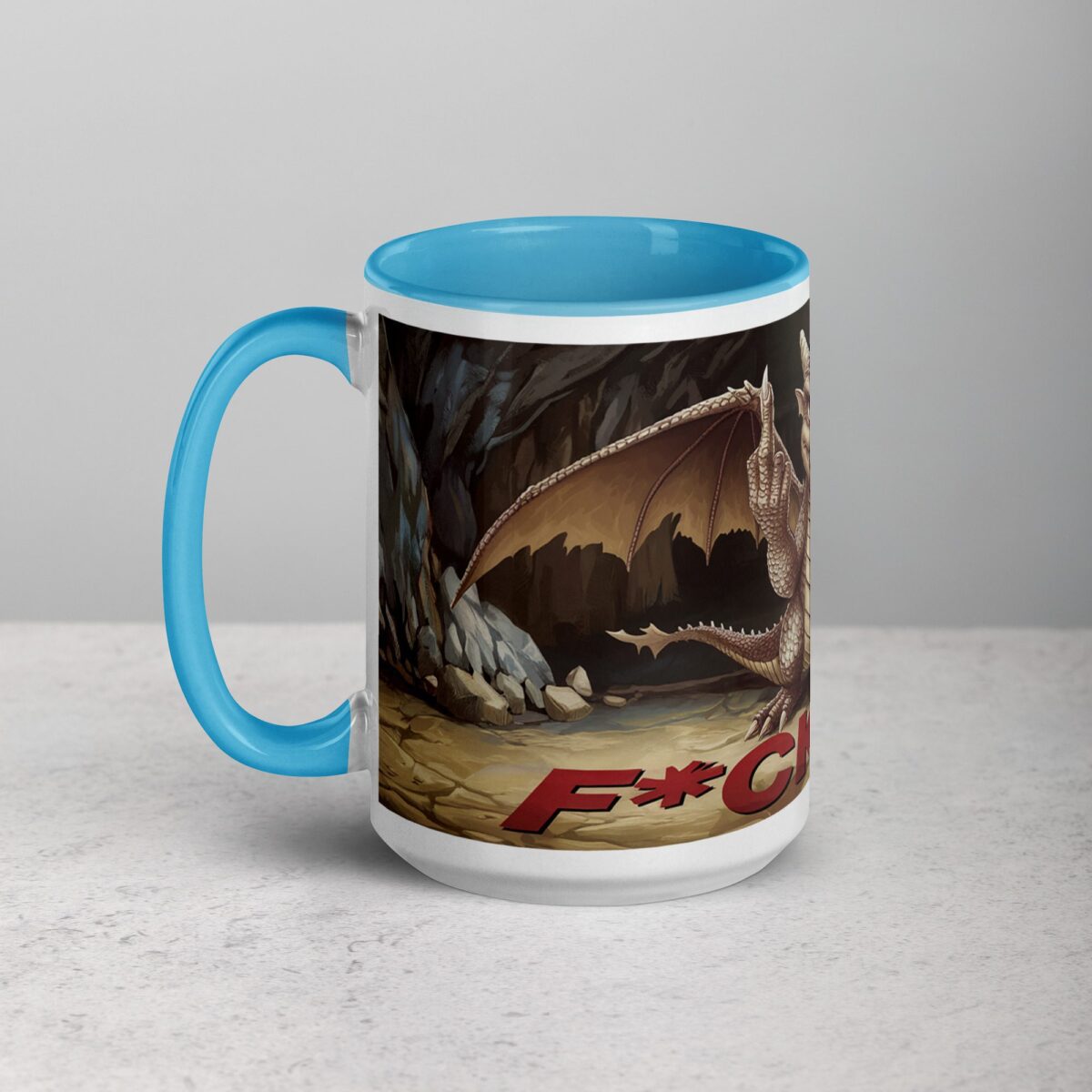 Middle Finger Dragon Coffee Mug & Tea Cup - Image 17