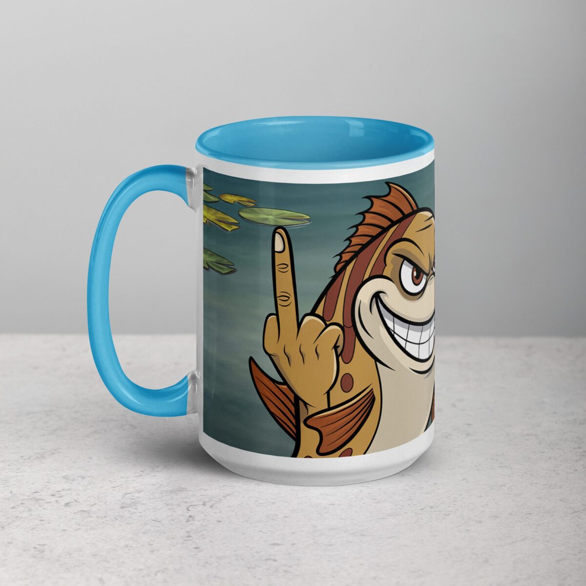 Middle Finger Fish Coffee Mug & Tea Cup - Image 17