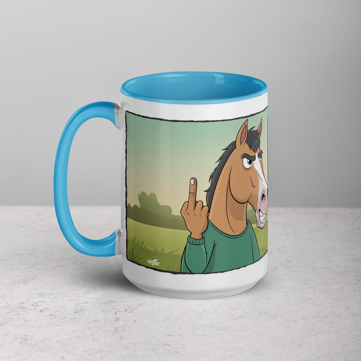 Middle Finger Horse Coffee Mug & Tea Cup - Image 17