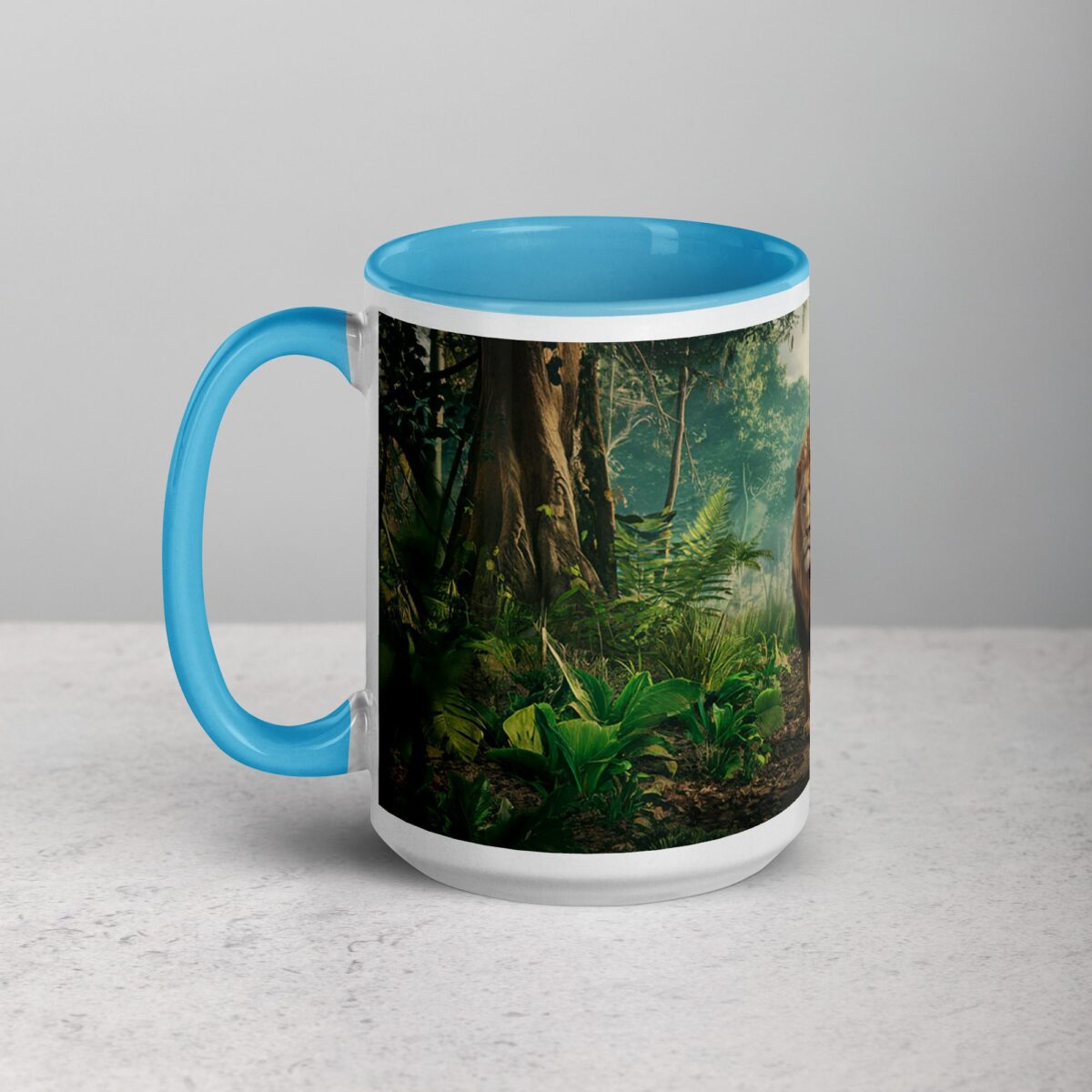 Majestic Lion Walking Through Jungle Mug - Image 17