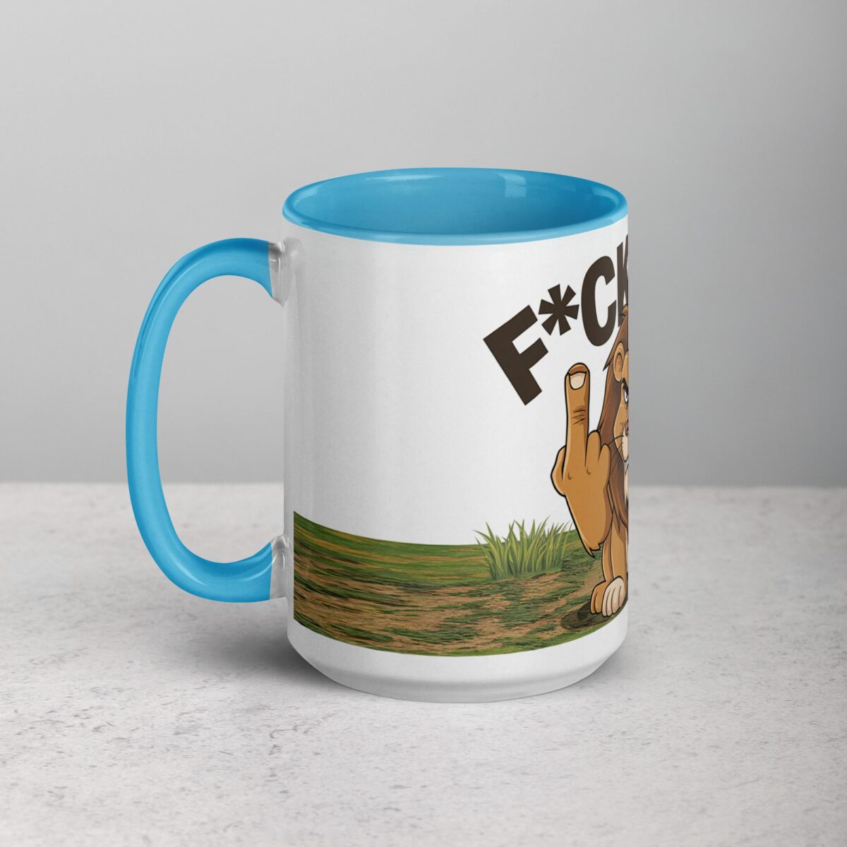 Middle Finger Lion Coffee Mug & Tea Cup - Image 17