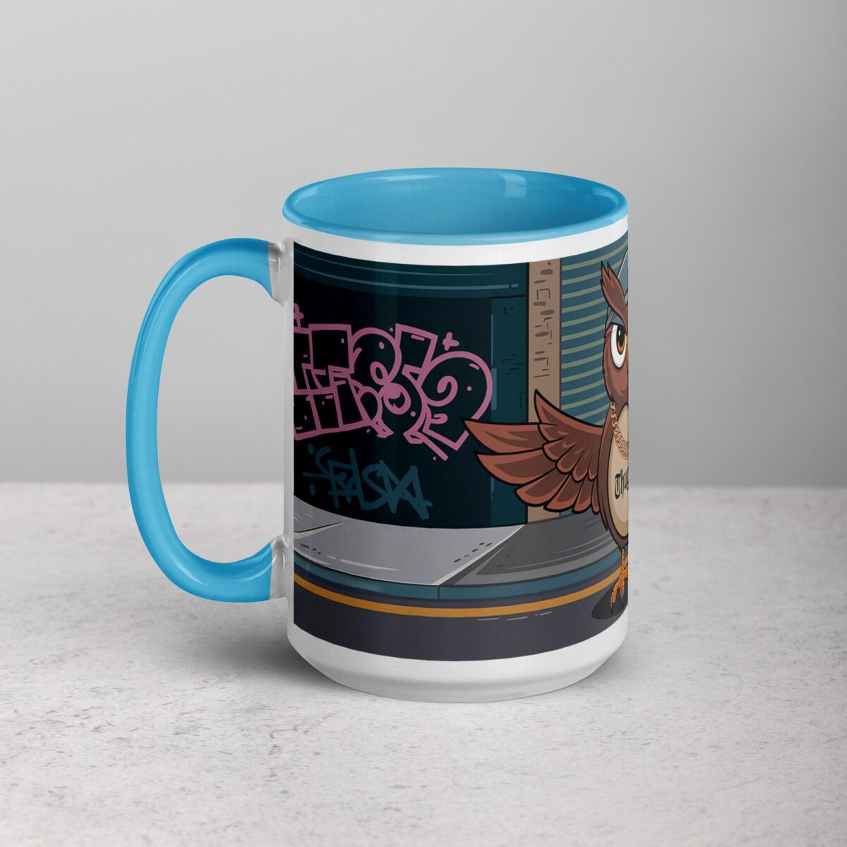 Thug Life Gangster Owl Coffee Mug & Tea Cup - Image 17