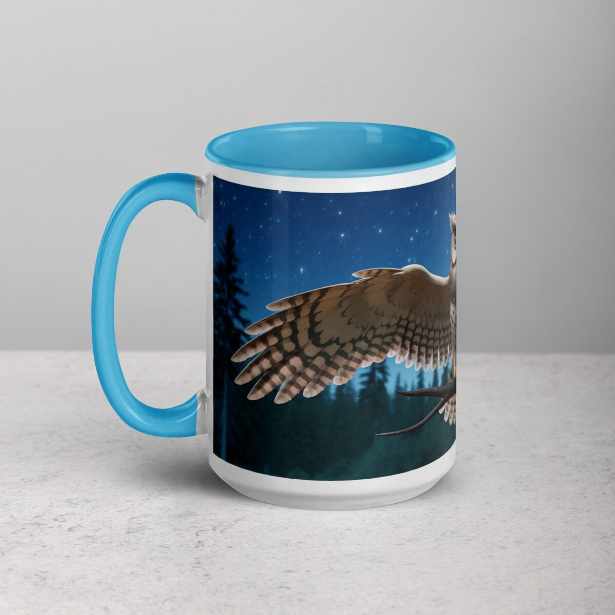 Owl Under Moonlight Coffee Mug & Tea Cup - Image 17