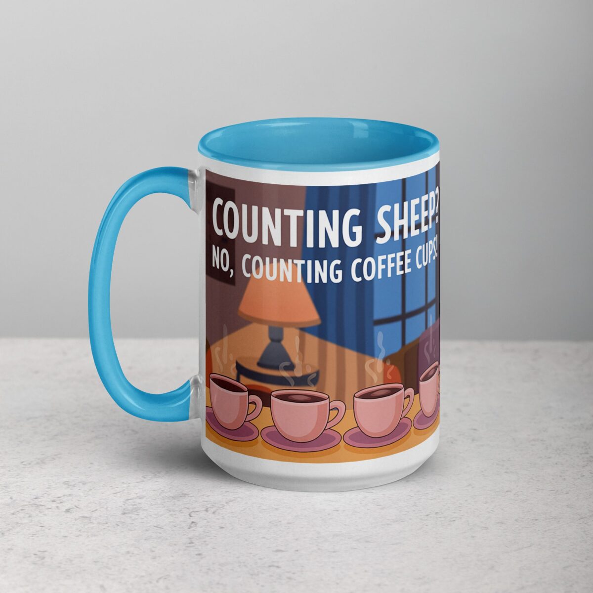 Counting Sheep? No, Counting Coffee Cups Mug - Image 17