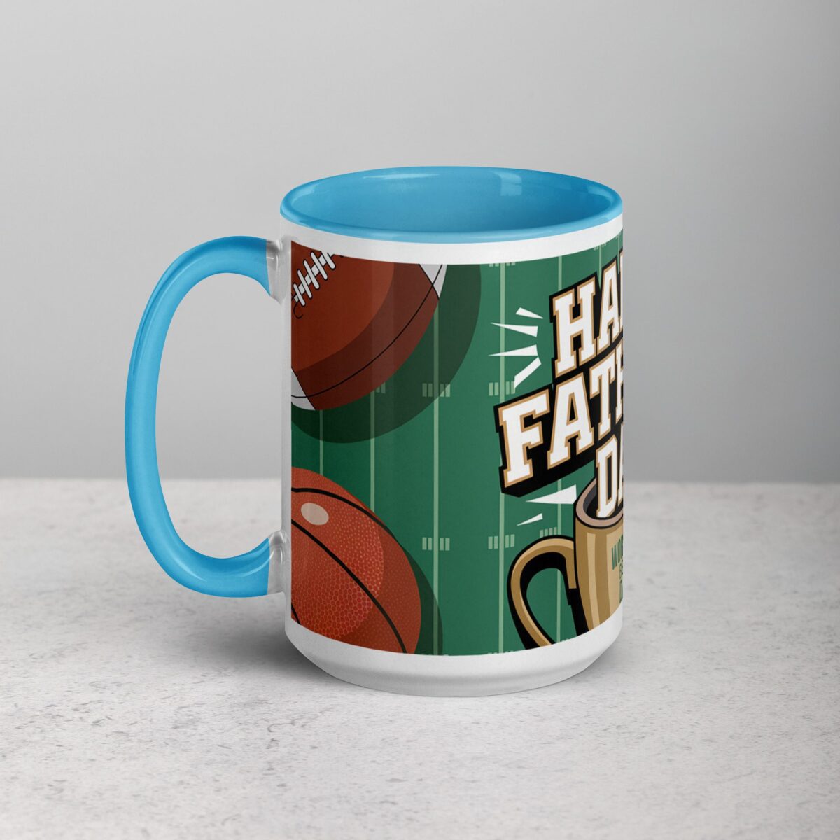 Happy Fathers Day Sports Theme Coffee Mug - Image 17