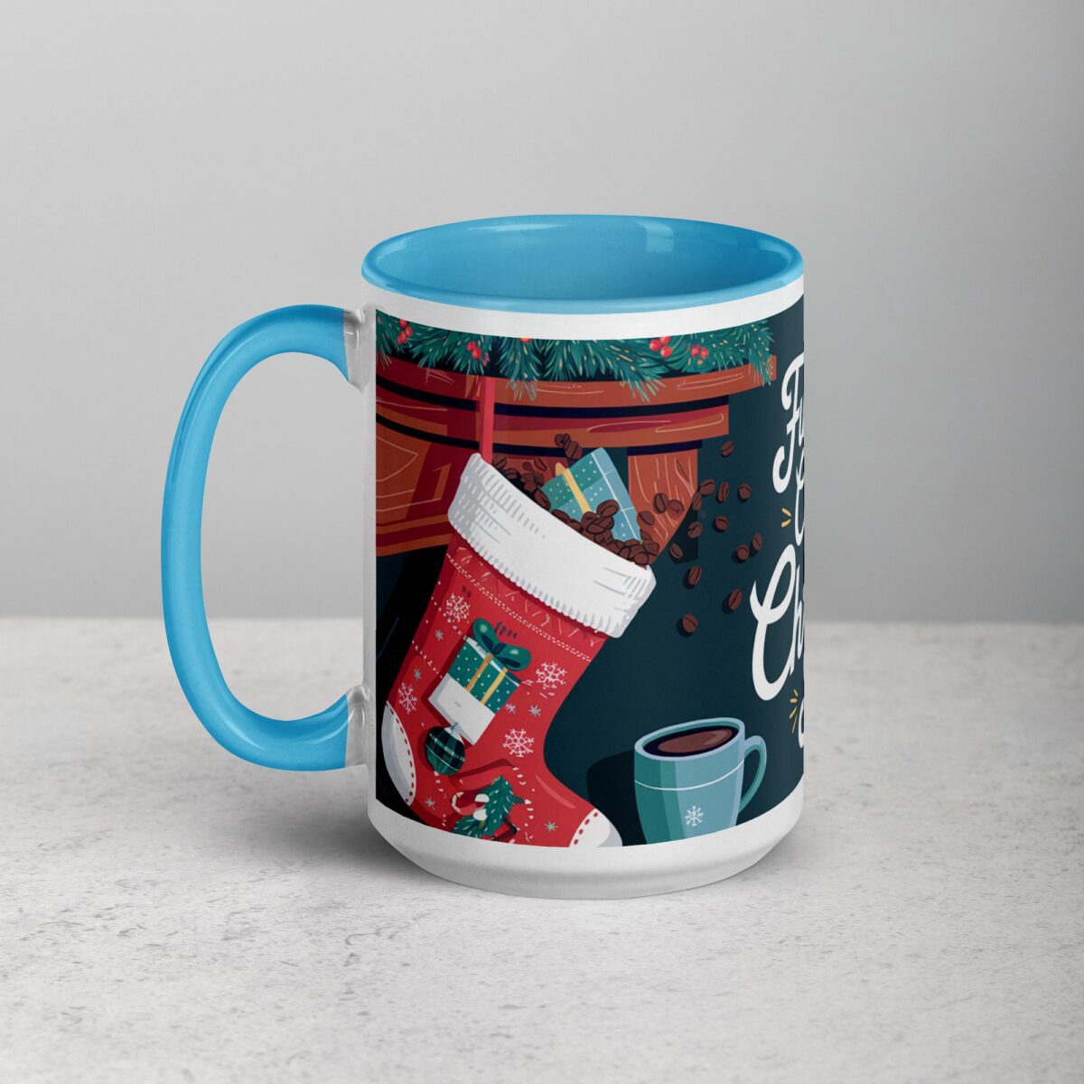 Fueled by Coffee and Christmas Spirit Mug - Image 17