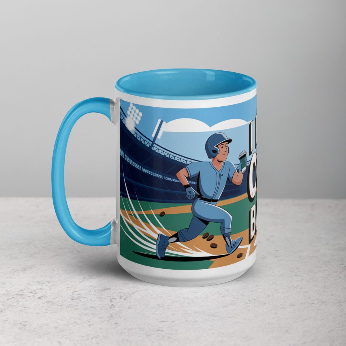 I Run on Coffee & Base Hits Baseball Coffee Mug - Image 17