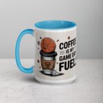 Coffee is My Game Day Fuel Basketball Mug - Image 17