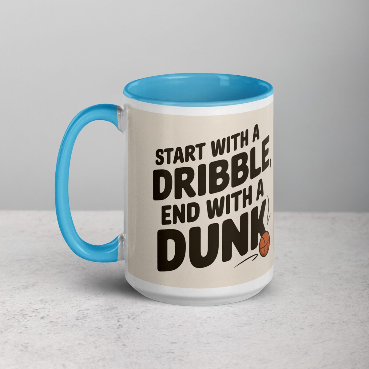 Start with a Dribble, End with a Dunk Basketball Mug - Image 17