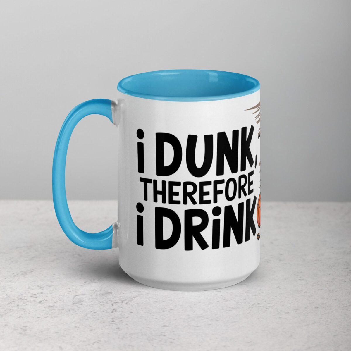 I Dunk, Therefore I Drink Basketball Coffee Mug - Image 17
