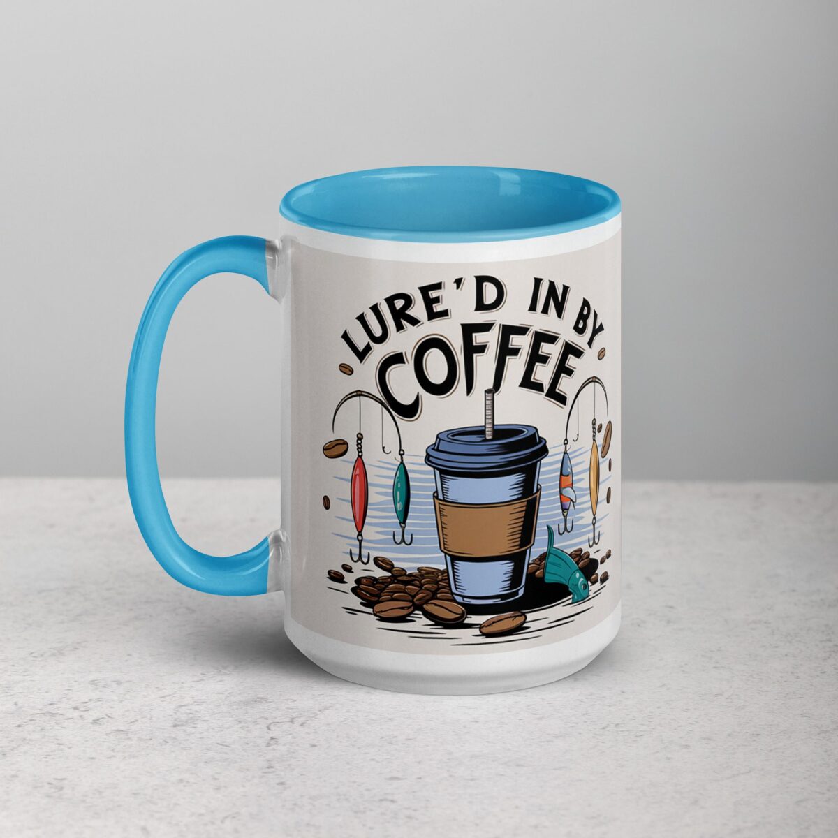 Lure’d in by Coffee Fishing Mug - Image 17