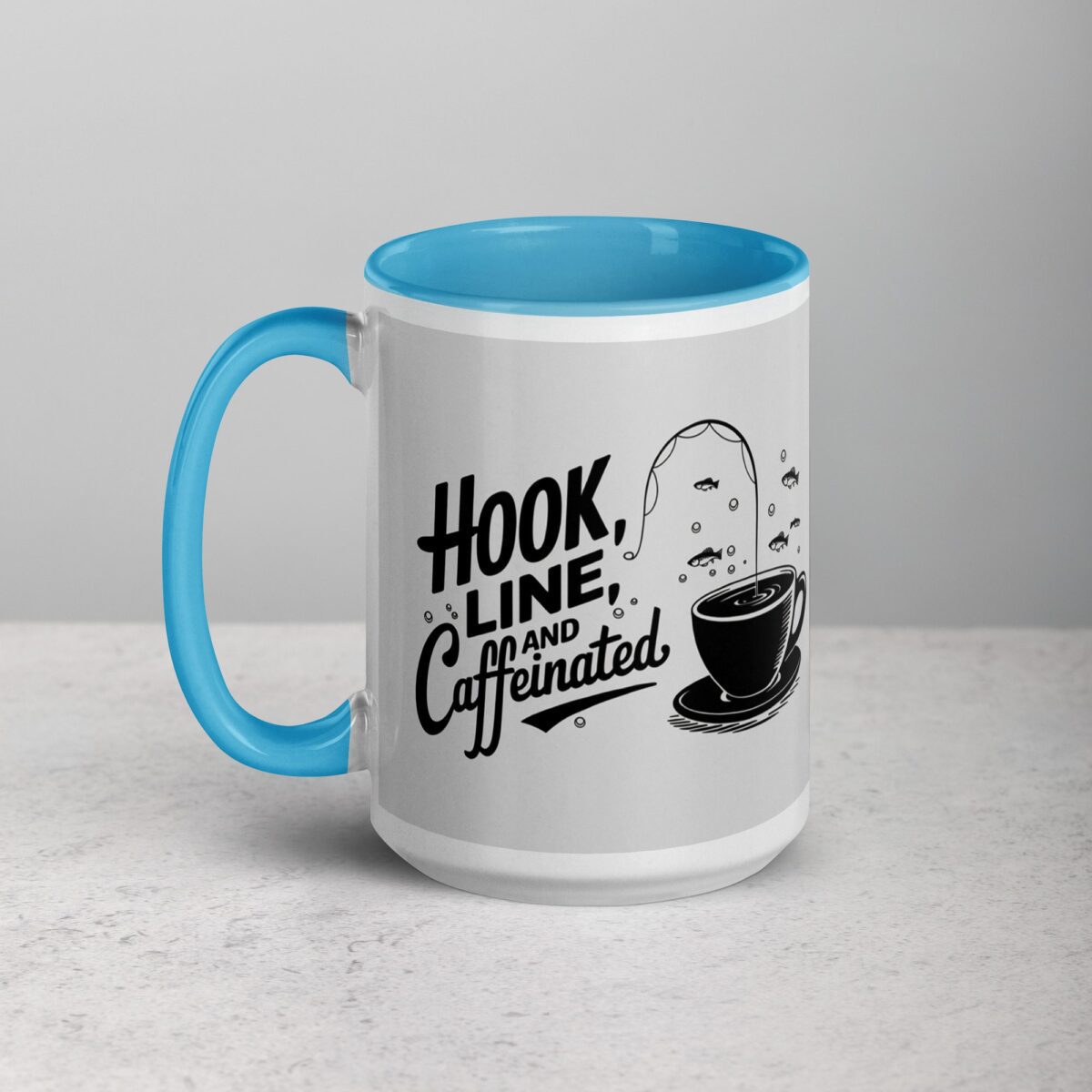 Hook, Line, and Caffeinated Fishing Mug - Image 17
