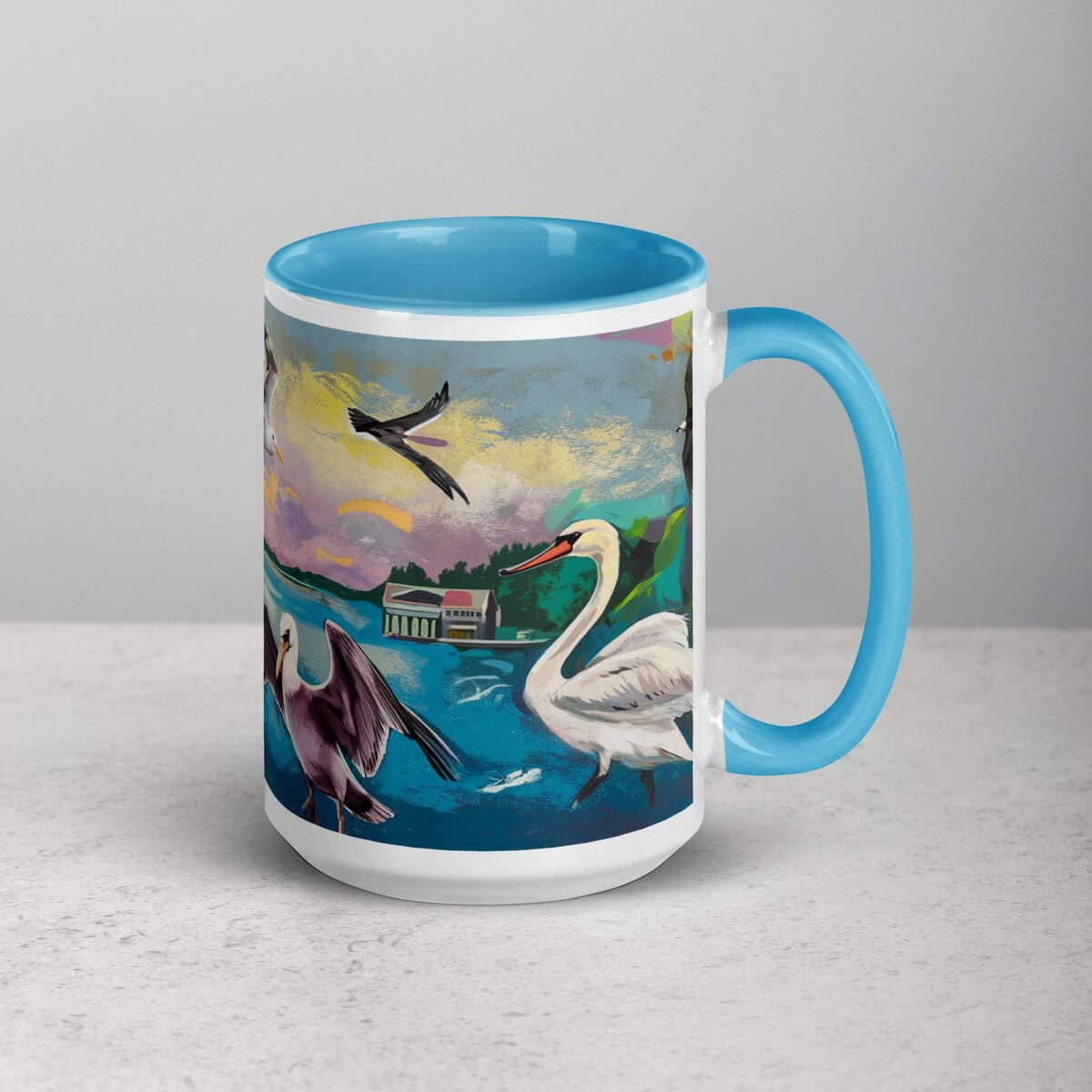 Flying Birds Graffiti Style Coffee Mugs & Tea Cup - Image 18