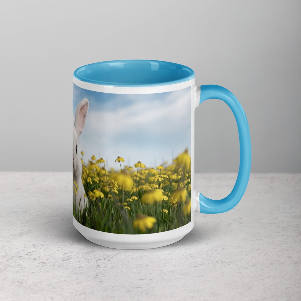 Bunny with Flowers Coffee Mug & Tea Cup - Image 18