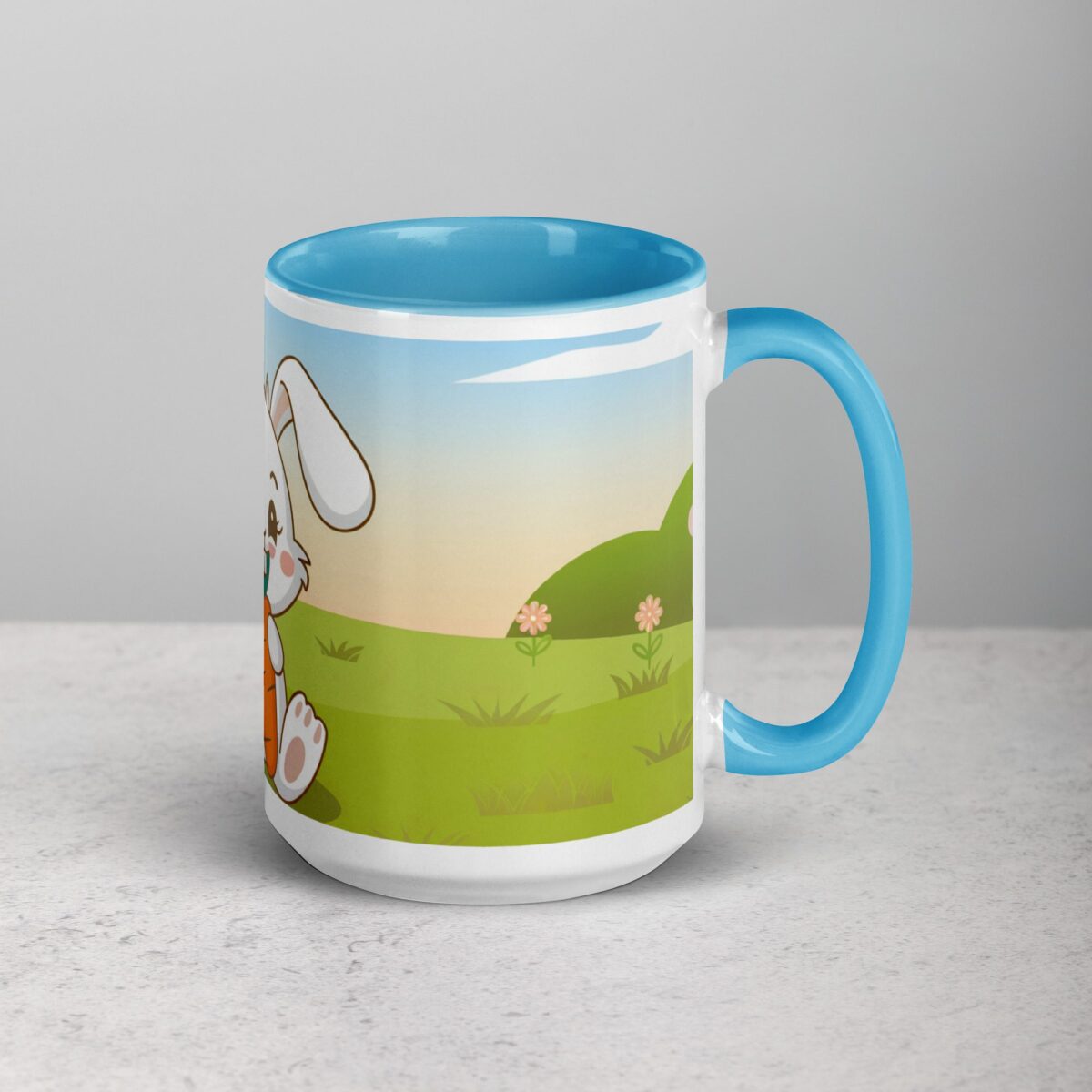 Bunny Rabbit Eating Carrot Coffee Mug & Tea Cup - Image 18