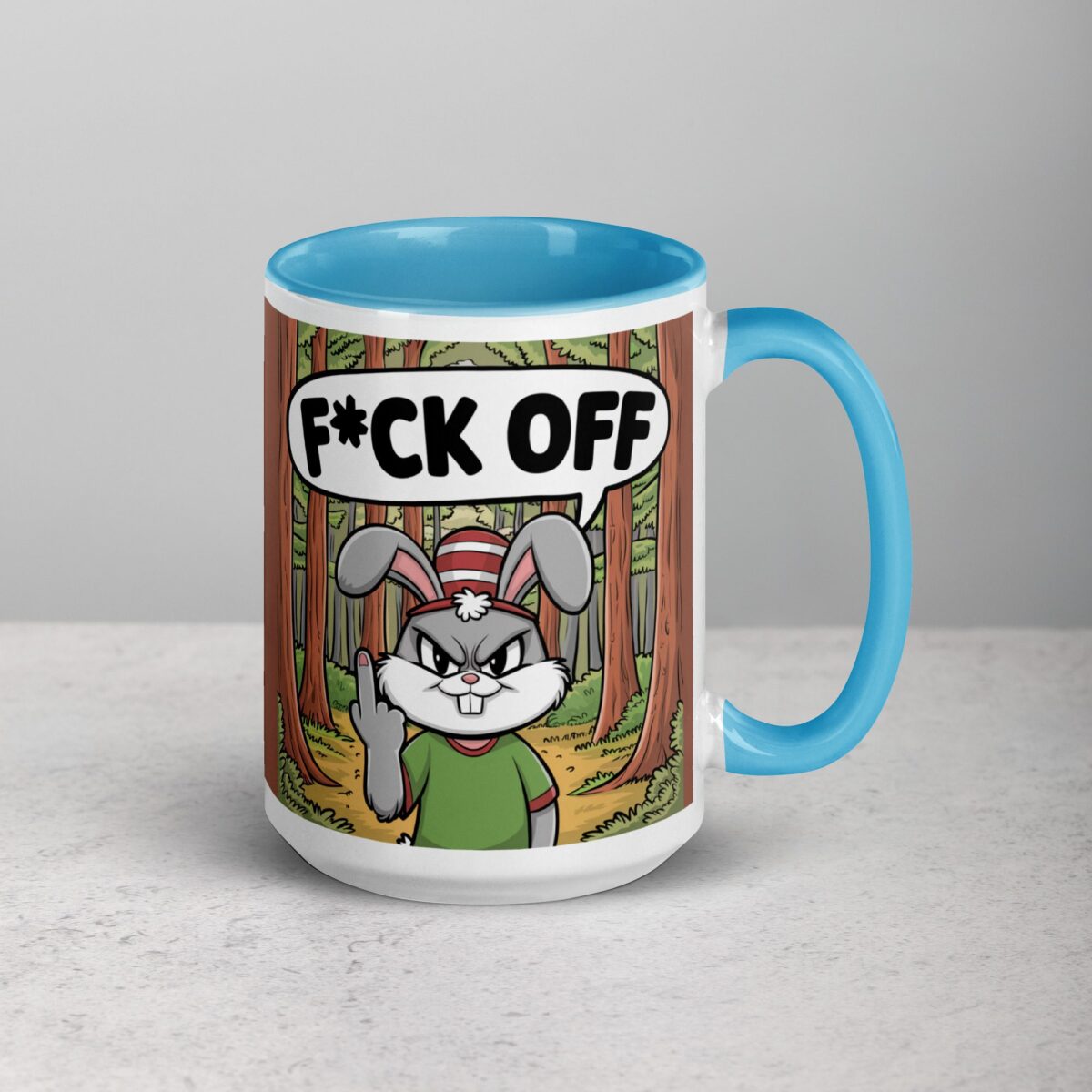 Bunny Rabbit Middle Finger Coffee Mug & Tea Cup - Image 18