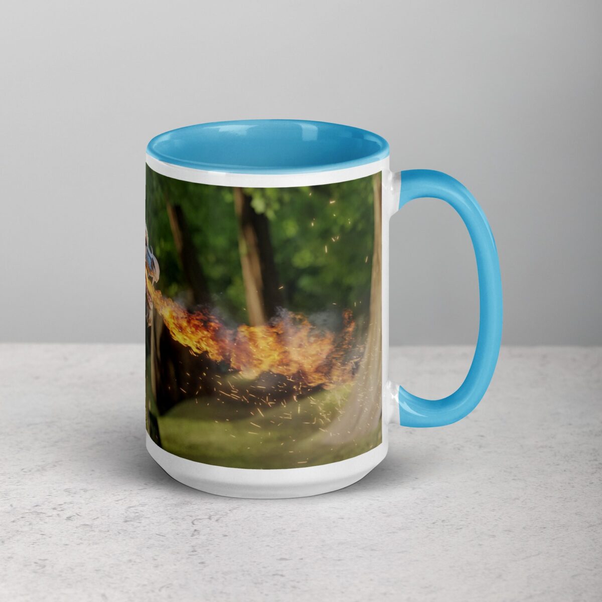 Dragon Spitting Fire 3D Coffee Mug & Tea Cup - Image 18