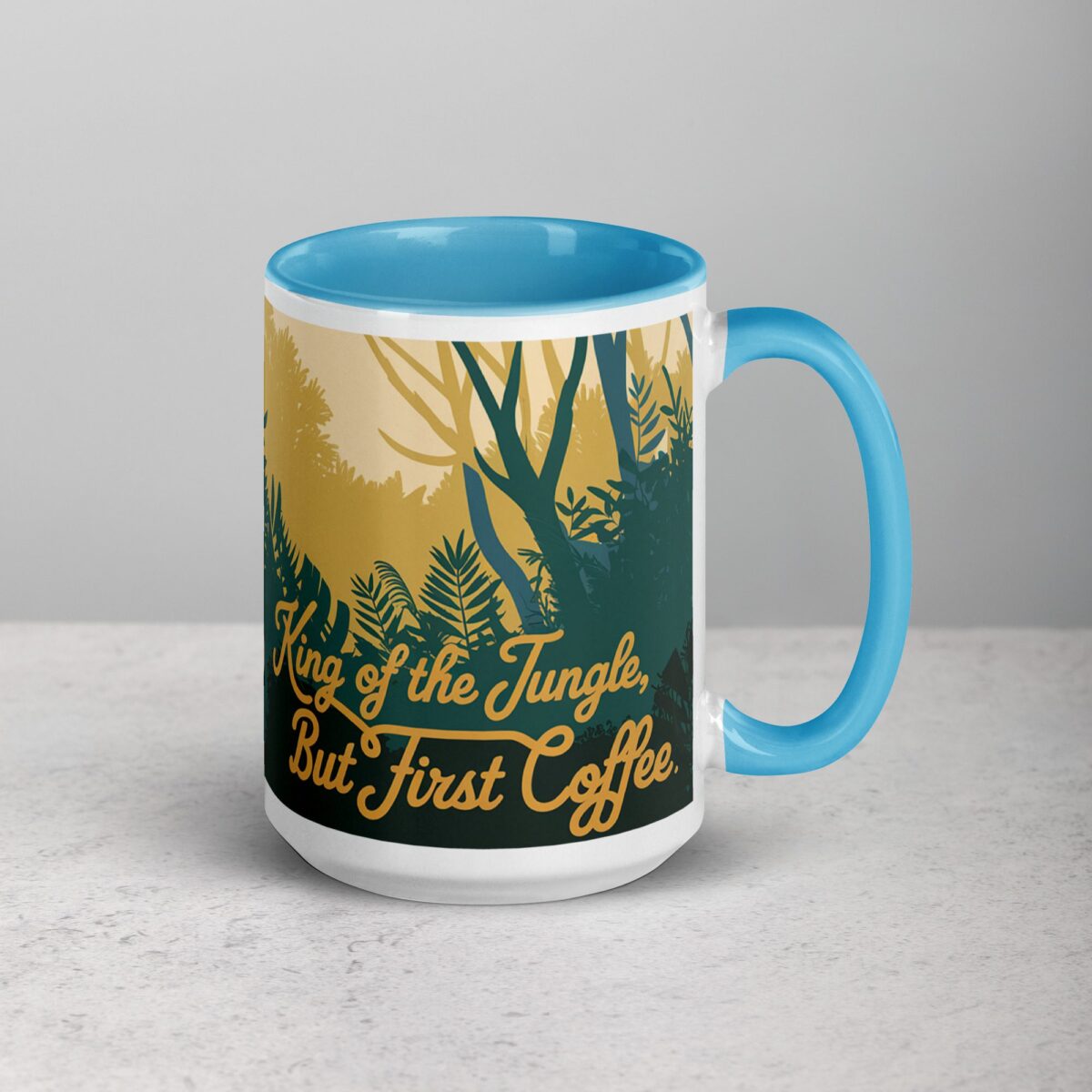 King of the Jungle But Coffee First Lion Mug - Image 18