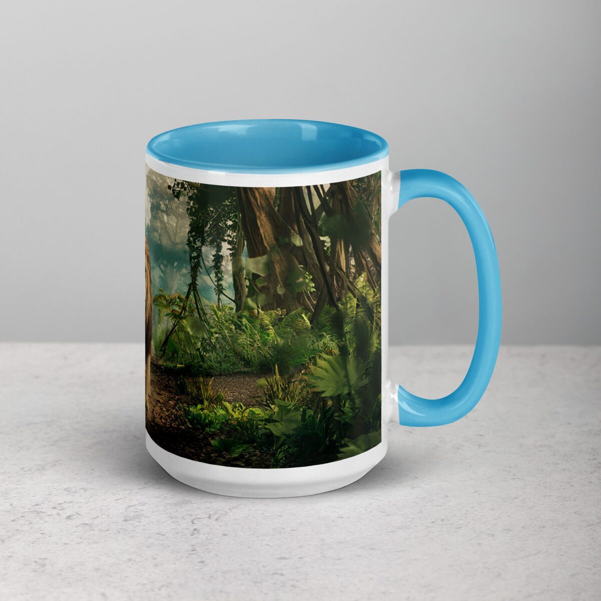 Majestic Lion Walking Through Jungle Mug - Image 18