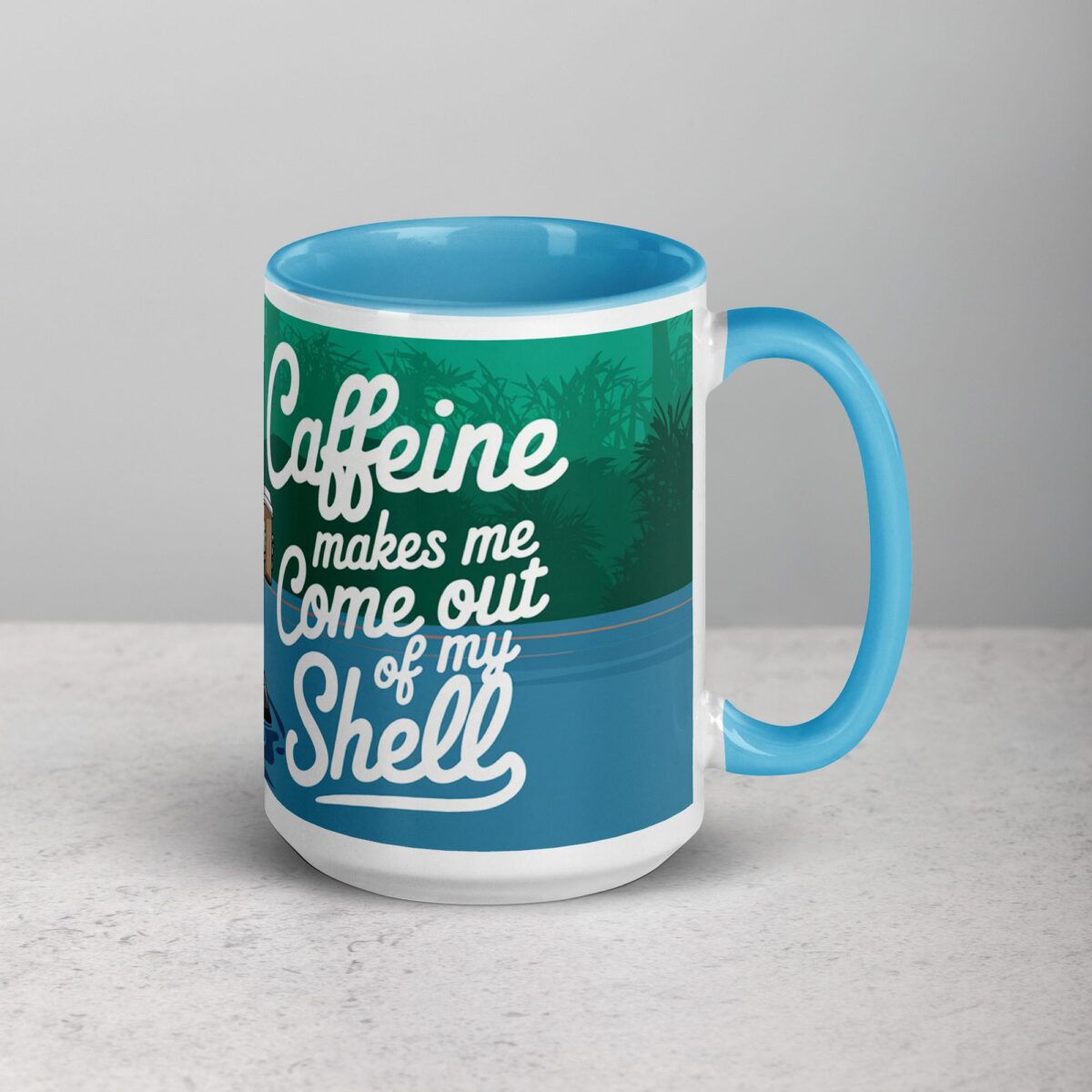 Caffeine Makes Me Come Out of My Shell Turtle Mug - Image 18