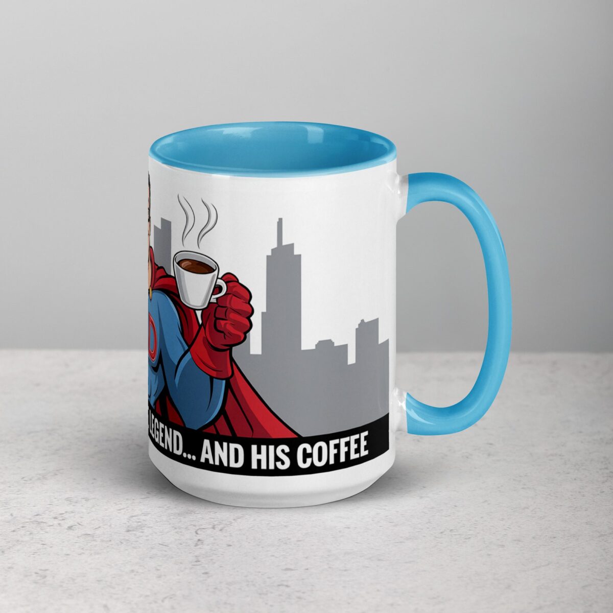 The Man, The Myth, The Legend... and His Coffee Dad Superhero Mug - Image 18