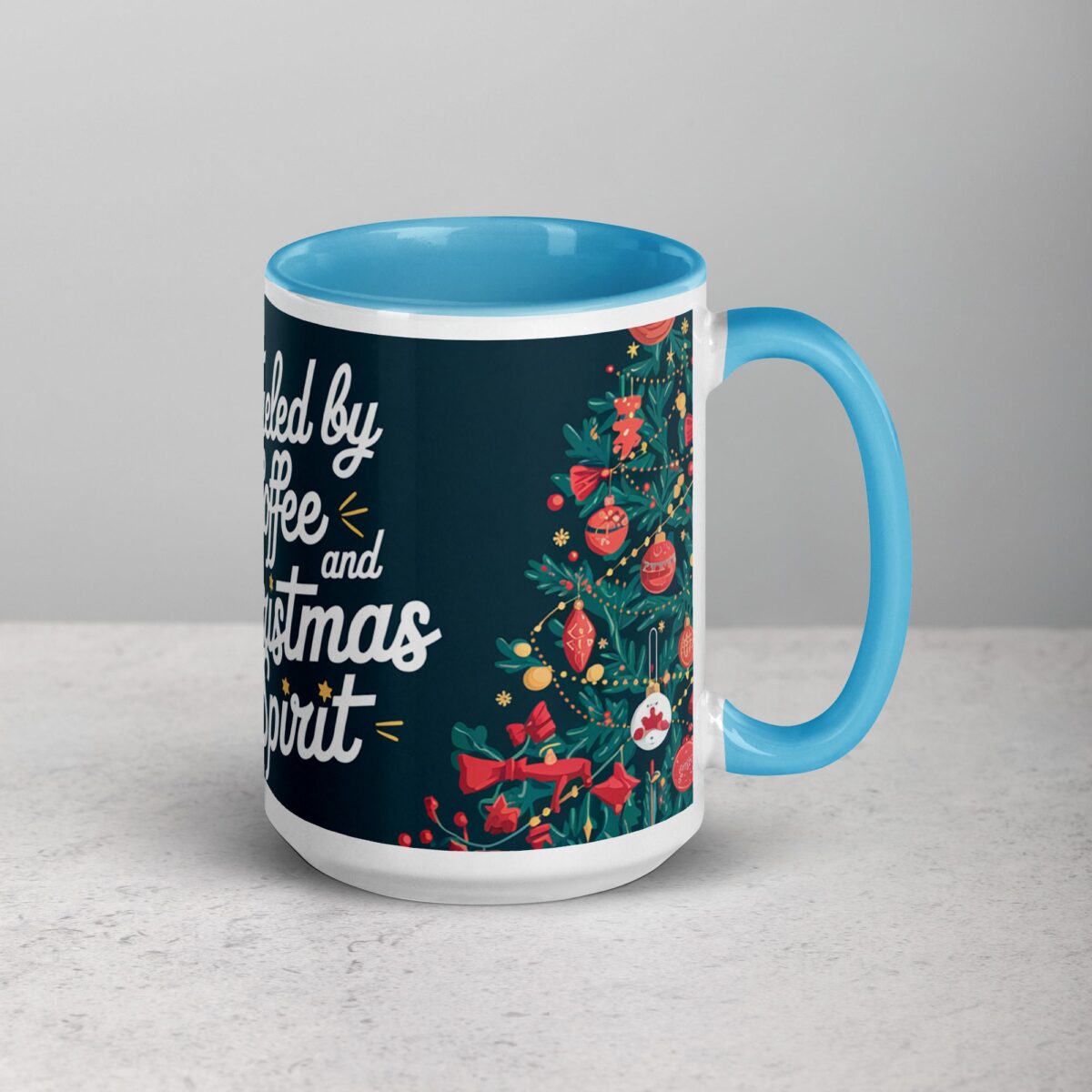 Fueled by Coffee and Christmas Spirit Mug - Image 18