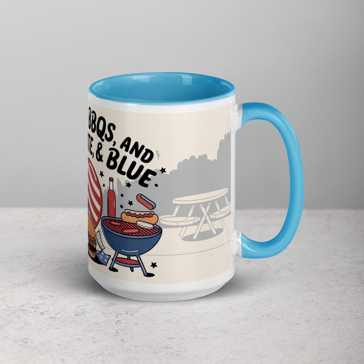 Brews, BBQs, & Red, White, & Blue Coffee Mug - Image 18