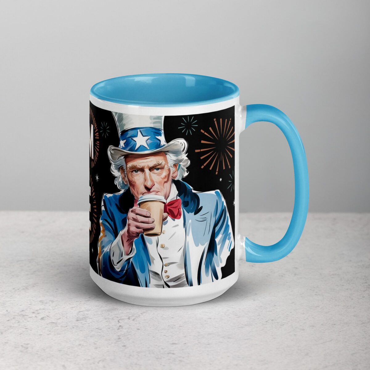 Uncle Sam Runs on Coffee Mug - Image 18