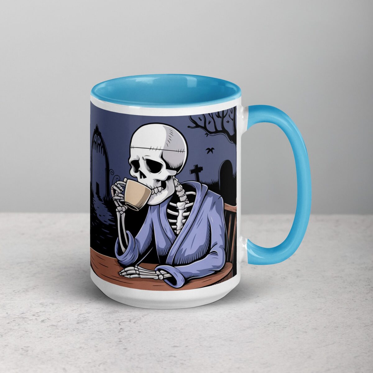 Death Before Decaf Halloween Coffee Mug - Image 18