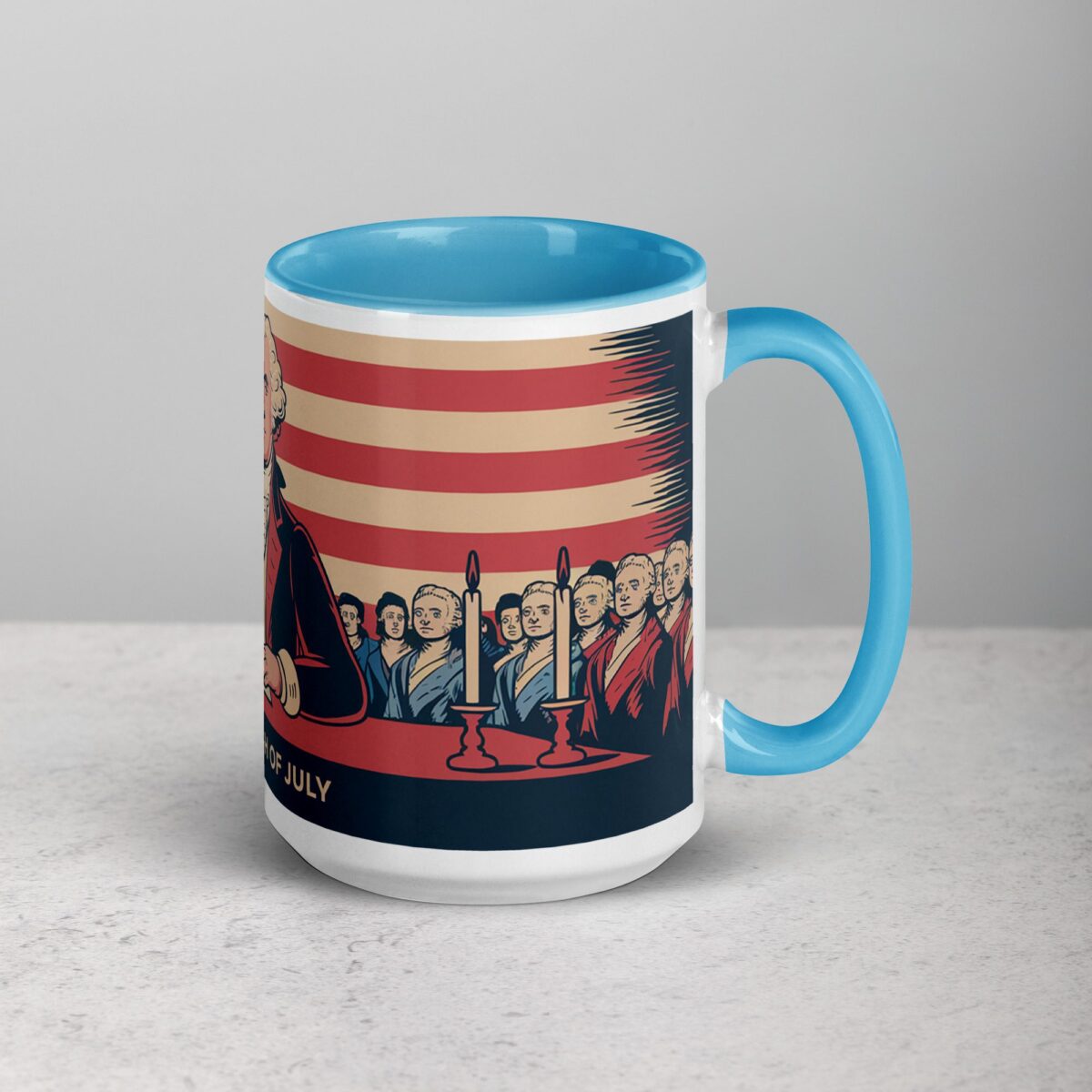 Happy 4th of July George Washington Retro Coffee Mug - Image 18