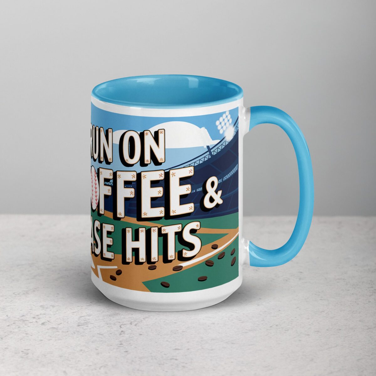 I Run on Coffee & Base Hits Baseball Coffee Mug - Image 18