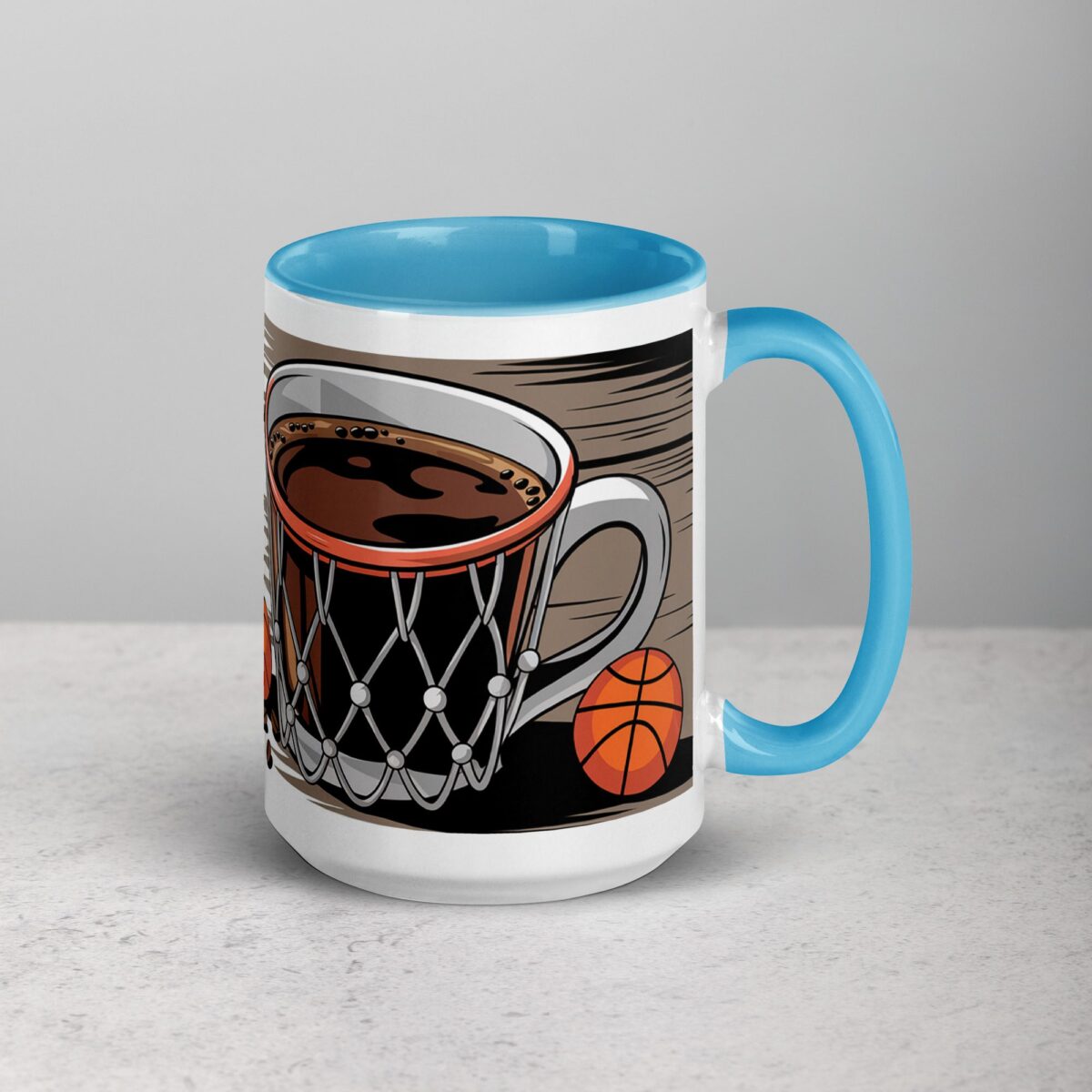 I Dunk, Therefore I Drink Basketball Coffee Mug - Image 18