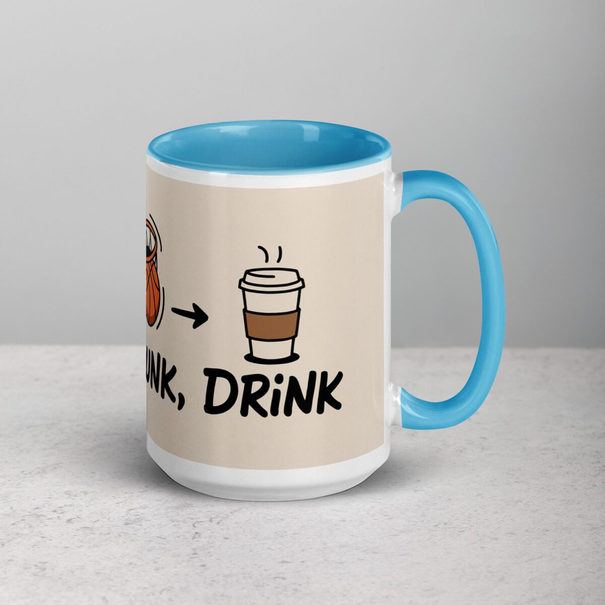 Dribble, Dunk, Drink Basketball Coffee Mug & Tea Cup - Image 18