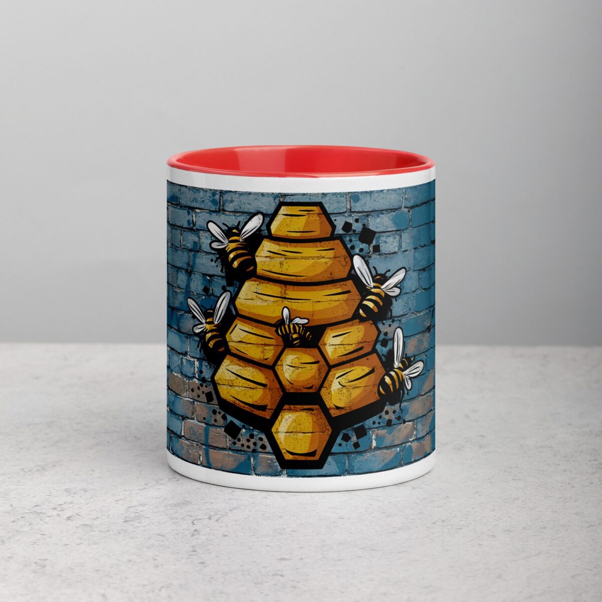 Honeycomb Bee Graffiti Coffee Mug & Tea Cup - Image 7