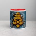Honeycomb Bee Graffiti Coffee Mug & Tea Cup - Image 7
