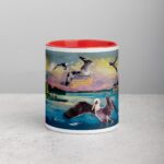 Flying Birds Graffiti Style Coffee Mugs & Tea Cup - Image 7