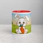 Bunny Rabbit Eating Carrot Coffee Mug & Tea Cup - Image 7
