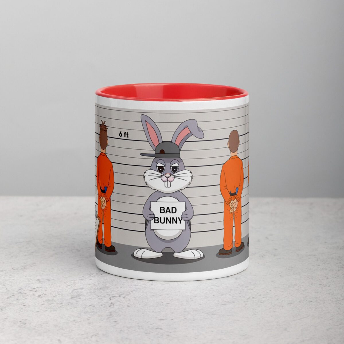Bad Bunny Police Line  Coffee Mug & Tea Cup - Image 7