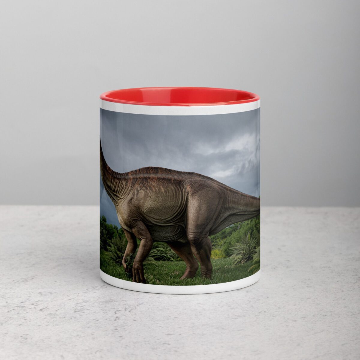T-Rex Dinosaur in Wild Coffee Mug & Tea Cup - Image 7