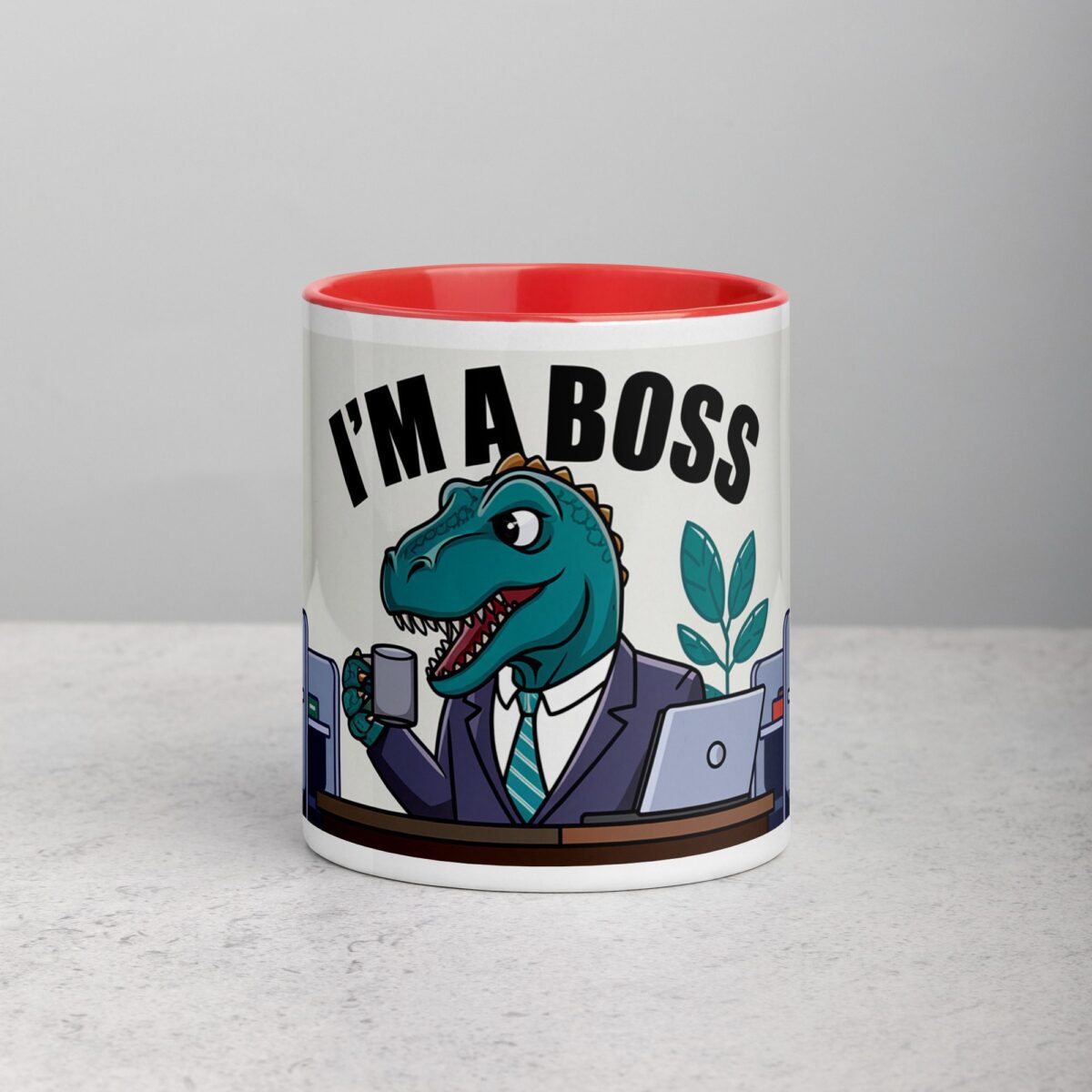 I'm a Boss Dinosaur Coffee Mug & Tea Cup - Image 7