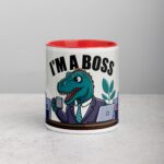 I'm a Boss Dinosaur Coffee Mug & Tea Cup - Image 7