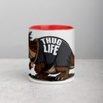 Thug Life Gangster Dinosaur Coffee Mug & Tea Cup - Image 7