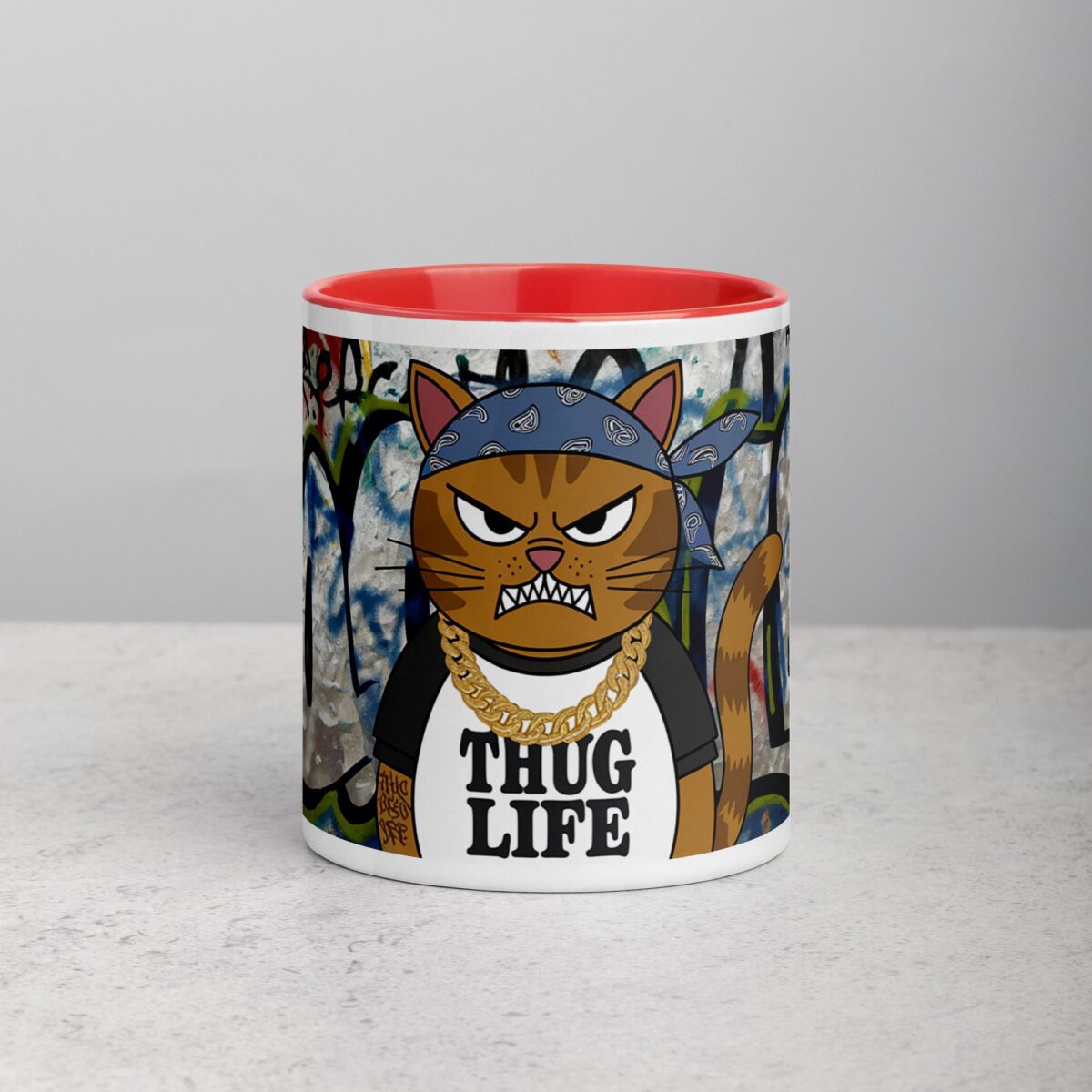 Thug Life Gangster Cat Coffee Mug & Tea Cup - Image 7