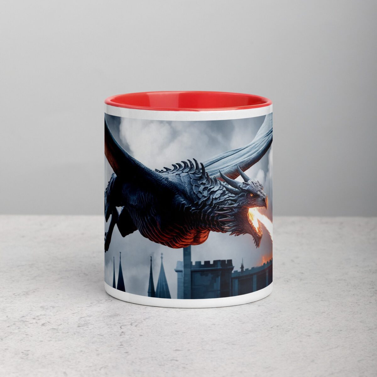 Flying Dragon Fire Coffee Mug & Tea Cup - Image 7